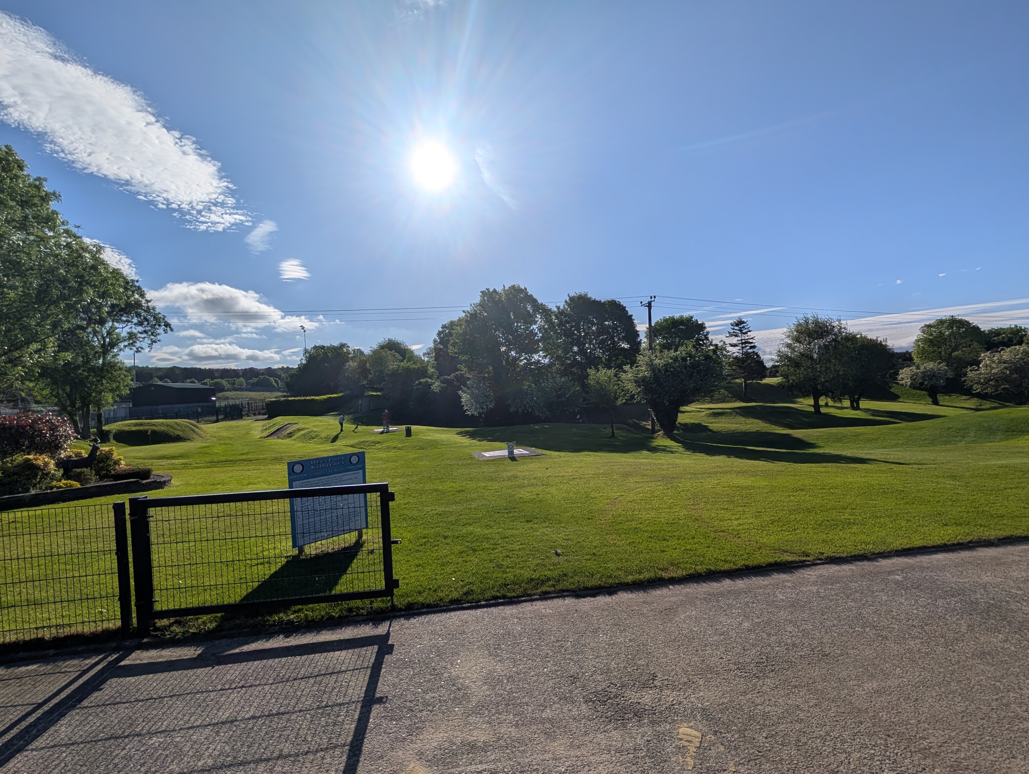View of Course for first tee-off